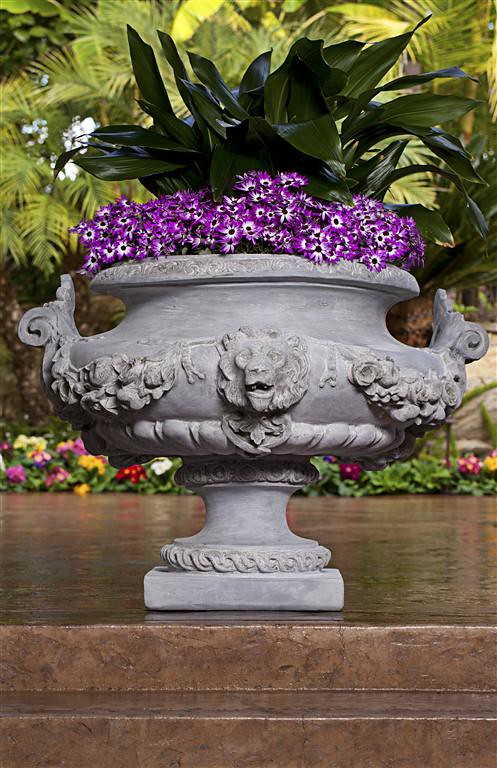 Lion Head Urn