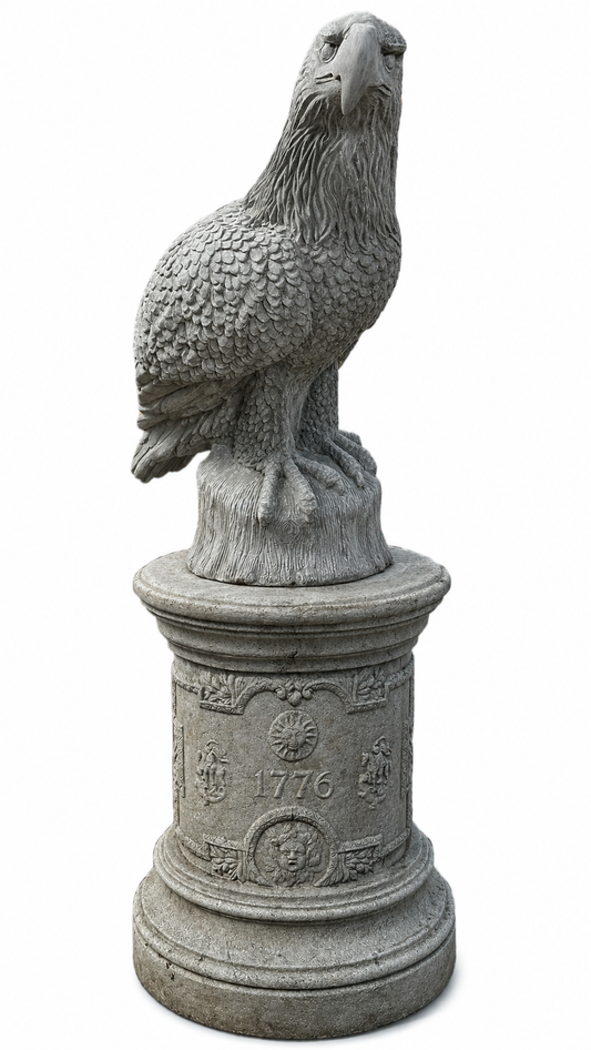 Large Eagle on Stump