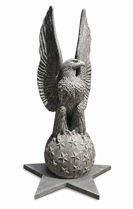Eagle On Star Ball Right Facing