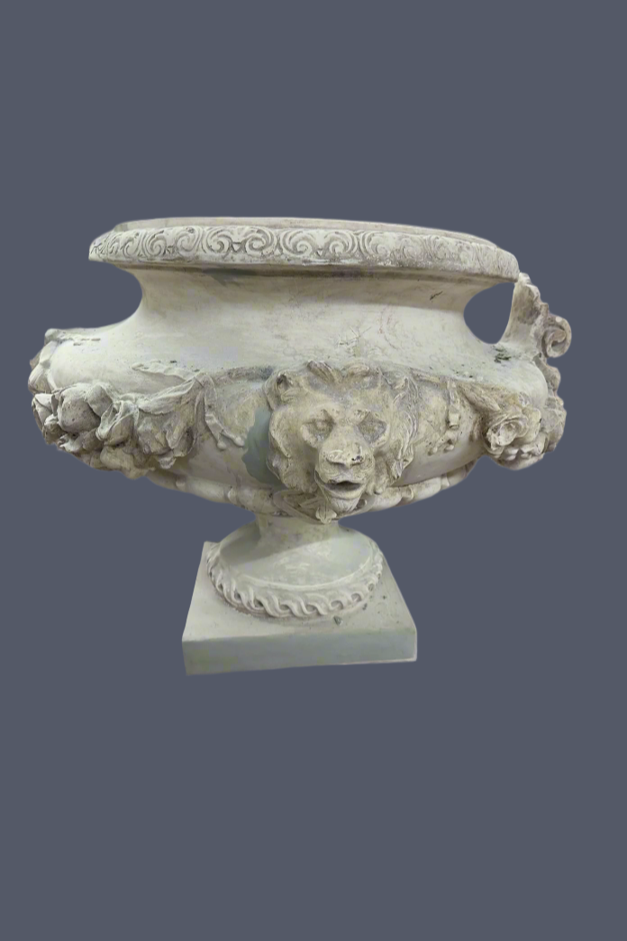 Lion Head Urn