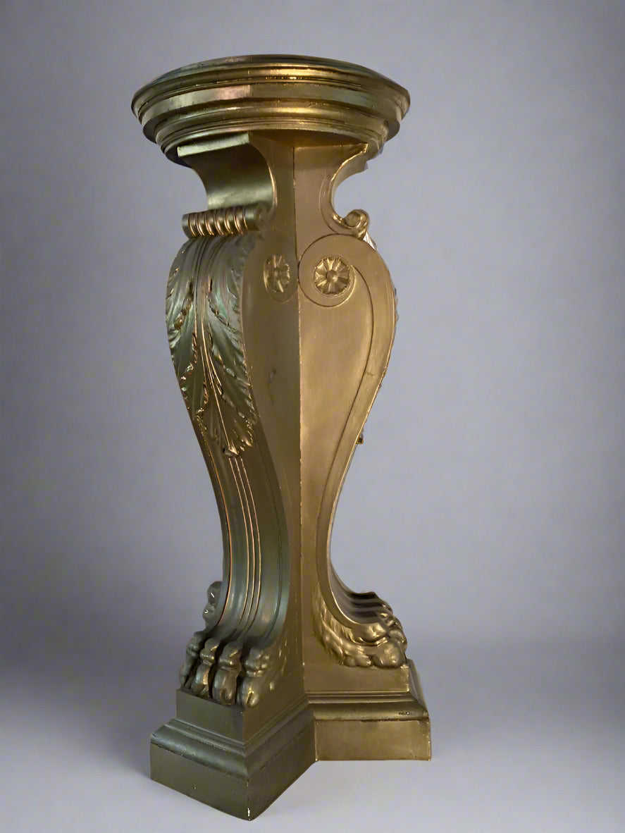 Scroll Lion Claw Pedestal