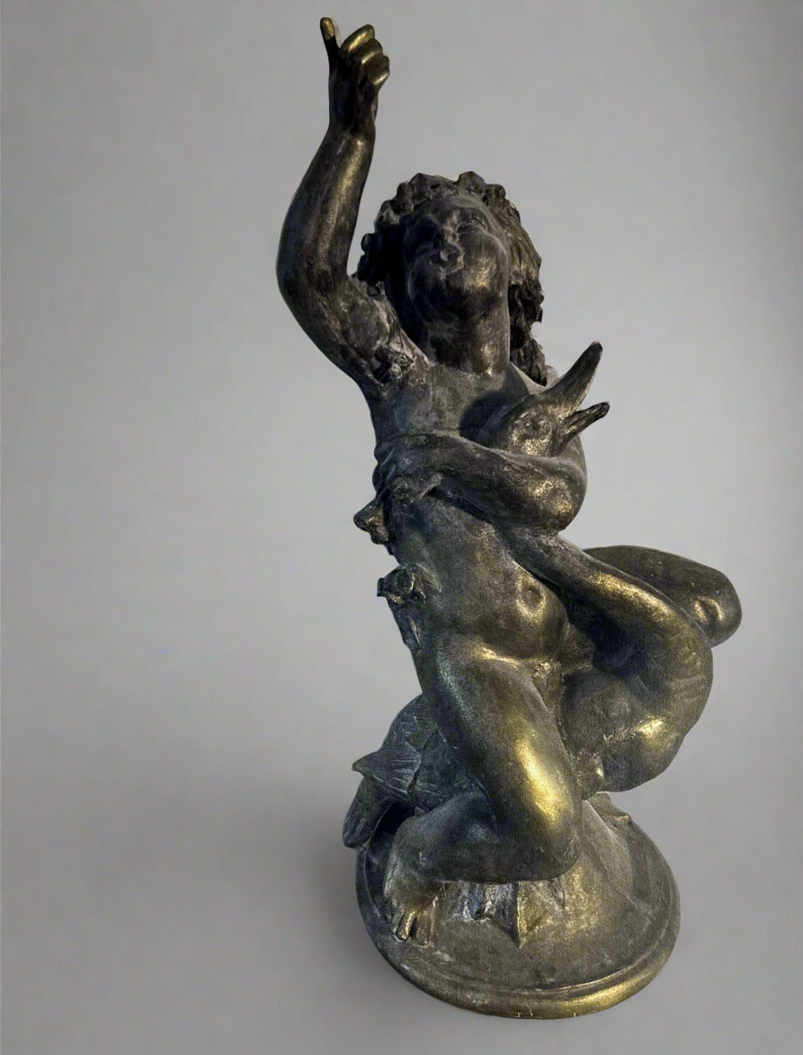 Cherub with Swan