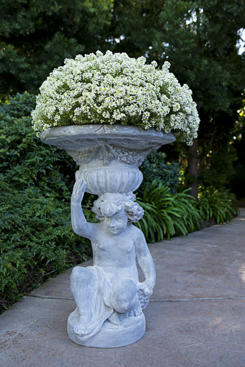 Kneeling Cherub Planter
