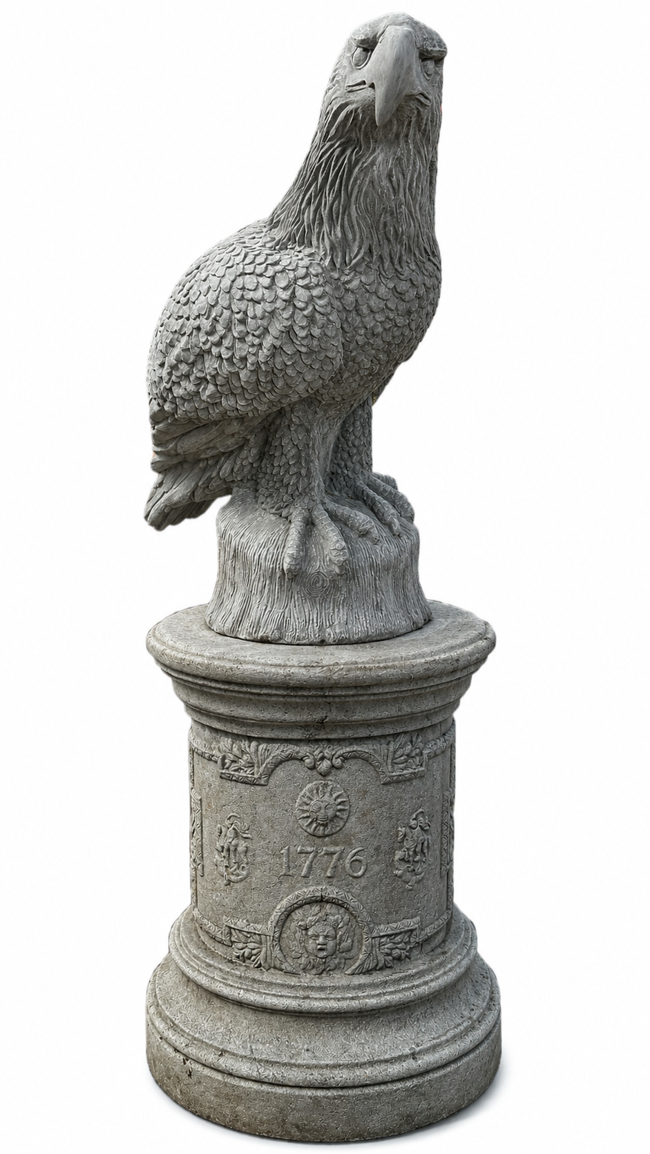 Large Eagle on Stump
