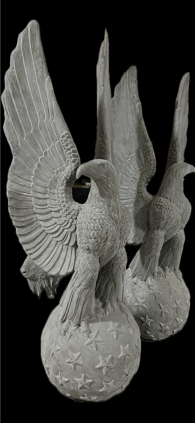 Eagle on Star Globe Right or Left Facing
