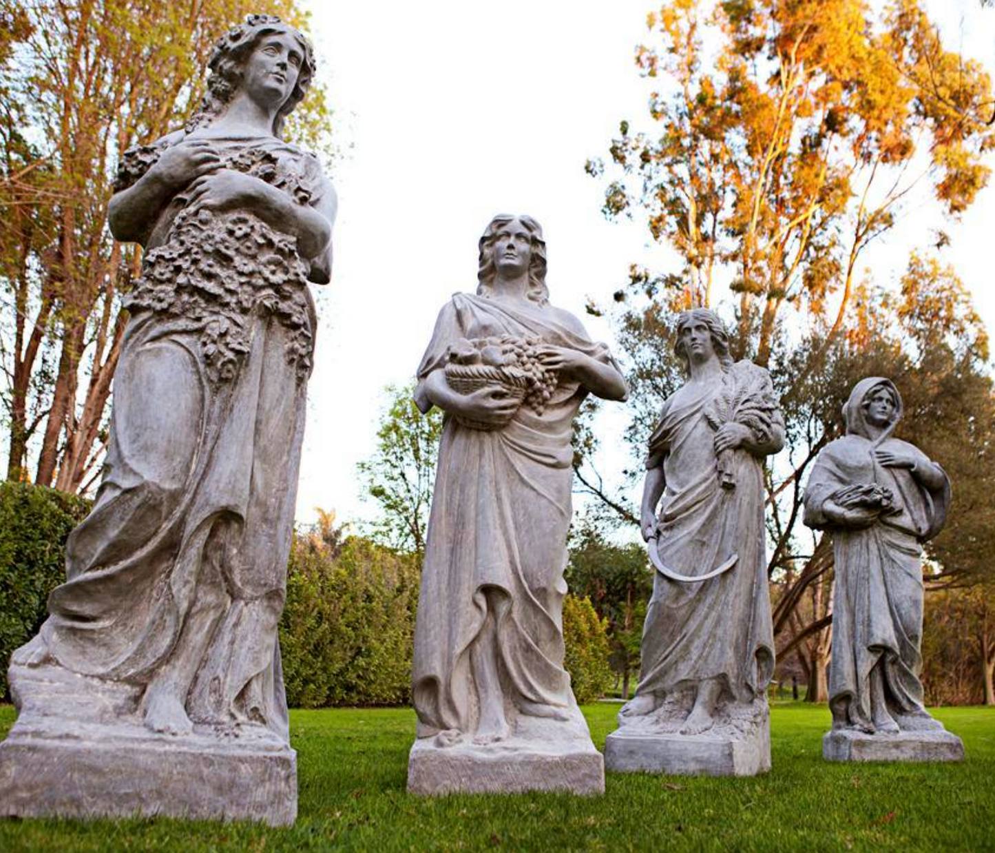 Four Seasons Statues - set of four
